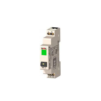 УПРАВЛЯЮЩИЙ МОДУЛЬ, monostable control push button, NO/NC 16A output relay, green LED, 230V AC