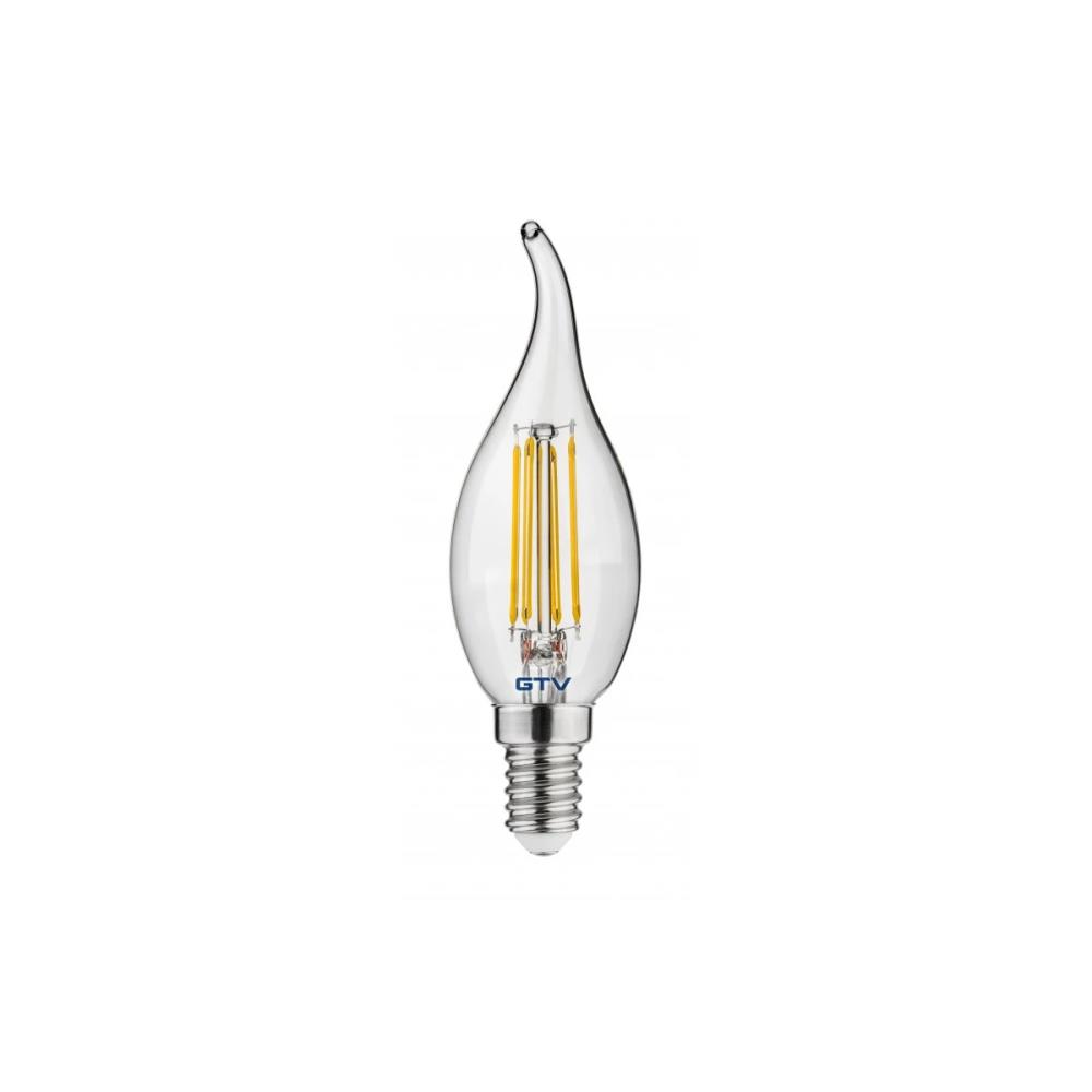 LD-C35FL4-40L LED лампа Filament C35L 4000K E14 4W 440lm 360*