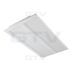 Светодиодный накладной светильник Louver fixture LED VERONA 25W, 2x60cm, 2750lm, IP20/44, AC220-240V, 50/60Hz, 4000K, (r