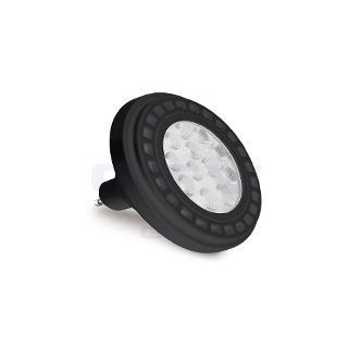 LD-ES11100-30 LED bulb ES111, 12W, 12 x POWER LED, BLACK, 3000K, GU10, shining angle 45*, 230V, 950