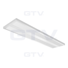 Светодиодный накладной светильник Louver fixture LED VERONA 50W, 2x120cm, 5600lm, IP20, AC220-240V, 50/60Hz, 4000K, (cei