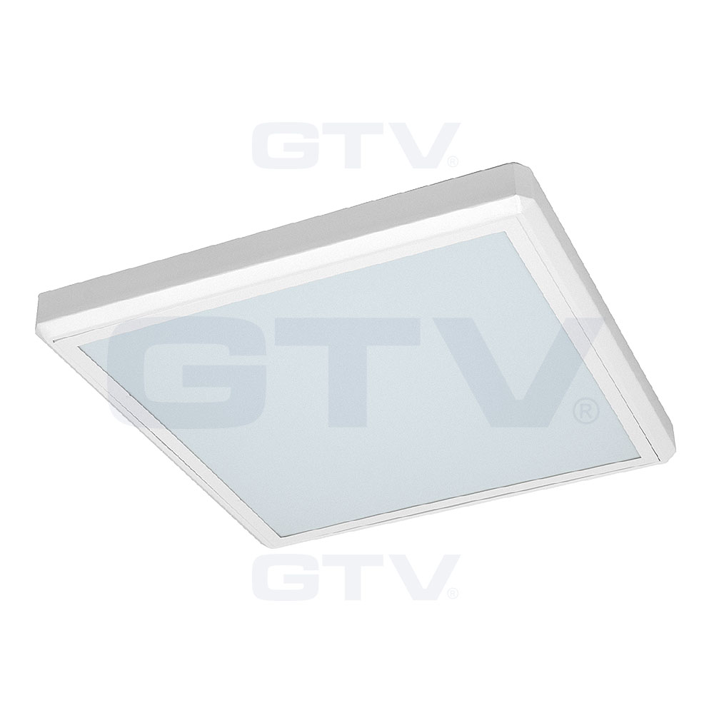 Модульный накладной светильник Louver fixture with plastic cloche SEVILLA EC, 4x18W, T8, EVG, IP 20/44 (ceiling)