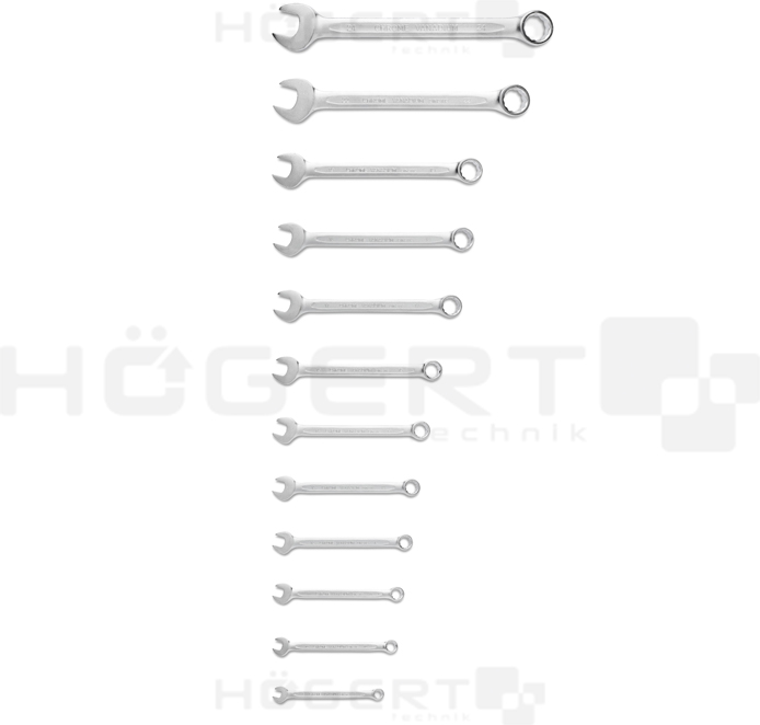 Набор комбинированных ключей, 6-24мм, 12 шт.