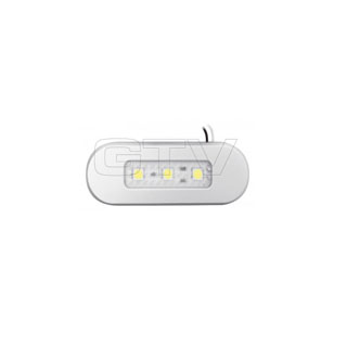 Светодиодный светильник MARTOS 12V (3led) алюминий, теплый белыйLED fixture MARTOS, 12V DC, 3 diodes, 0,6W, IP20, 3000K, aluminium