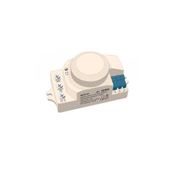 ЛАМПА С МИКРОВОЛНОВЫМ ДАТЧИКОМ ДВИЖЕНИЯ, for built-in mounting, output load 1200W, 220-240V AC, IP44