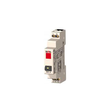 УПРАВЛЯЮЩИЙ МОДУЛЬ, bistable control push button, NO/NC 16A output relay, red LED, 230V AC, IP