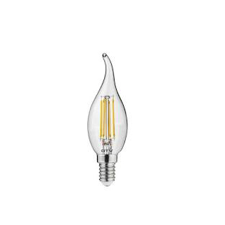 LD-C35FL4-30L LED BULB, FILAMENT, C35L, 3000K, E14, 4W, AC220-240V/ 50-60Hz, RA>80, 360*, 400lm, 35m