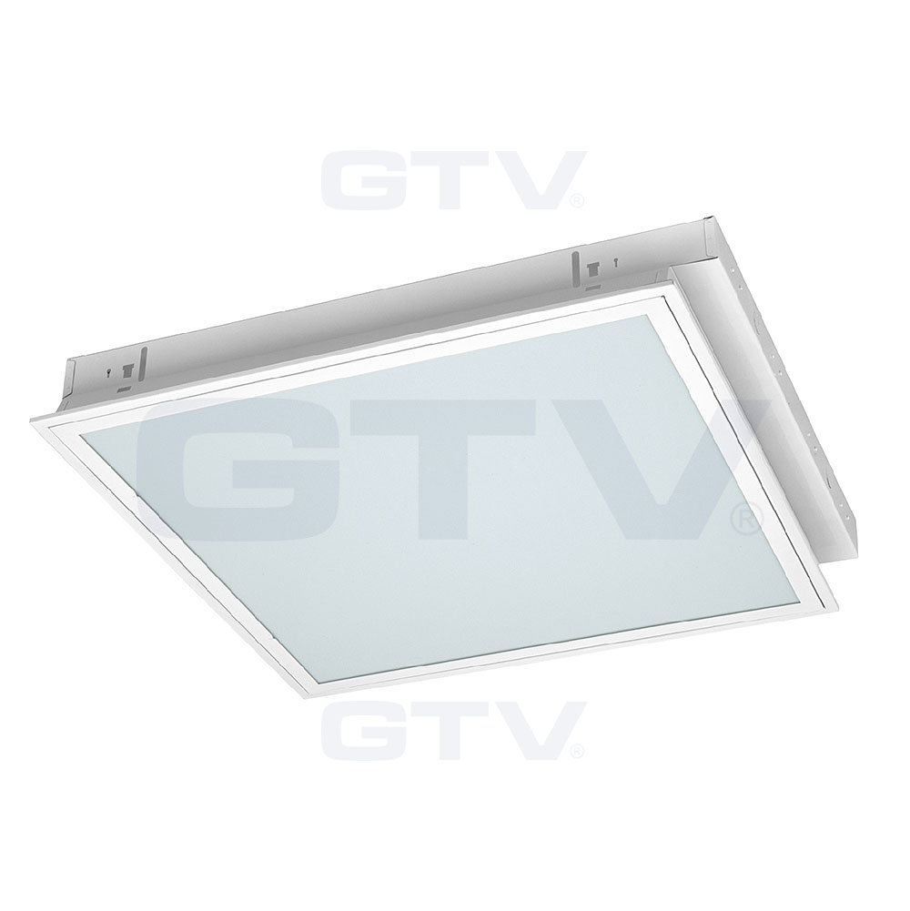 OS-SE418W-01 Louver fixture with plastic cloche SEVILLA E, 4x18W, T8, EVG, IP 20/44 (recessed)