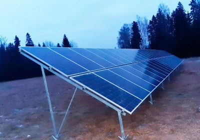 EVAS B&P AS установил солнечную электростанцию для собственных нужд в городе Рапла